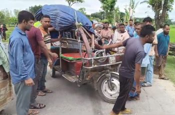 পঞ্চগড়ে ট্রাকের ধাক্কায় ইজিবাইক চালক নিহত, আহত ৩