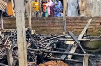 কালিয়াকৈরে অগ্নিকাণ্ডে দুটি গবাদিপশুসহ বসতবাড়ির মালামাল পুড়ে গেছে