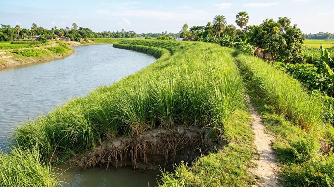 বিন্না ঘাস: নদী-খালের পাড় রক্ষায় কতটা কার্যকর হবে?