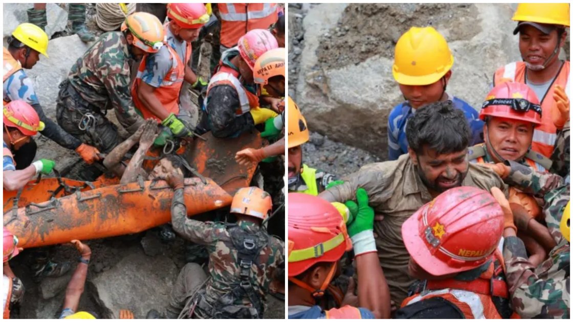 নেপালে ৯ দিন পর সুড়ঙ্গ থেকে দুজনকে জীবিত উদ্ধার