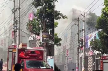 ধানমন্ডিতে জুতার শোরুমে আগুন, ফায়ার সার্ভিসের উদ্ধার অভিযান চলমান