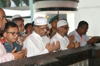 রাষ্ট্রপতি মির্জা ফখরুলের প্রথম সিলেট সফর ও শাহজালালের মাজার জিয়ারত