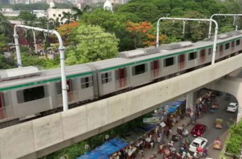 মেট্রোরেলে কাপড় পড়ায় ৪০ মিনিট ট্রেন চলাচল বন্ধ