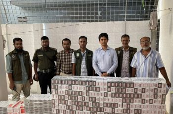মোহাম্মদপুরে আবাসিক ভবনে ৩ লাখ বিদেশি সিগারেট জব্দ