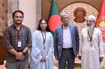 রাষ্ট্রপতির সঙ্গে শহীদ মুগ্ধর পরিবারের সাক্ষাৎ