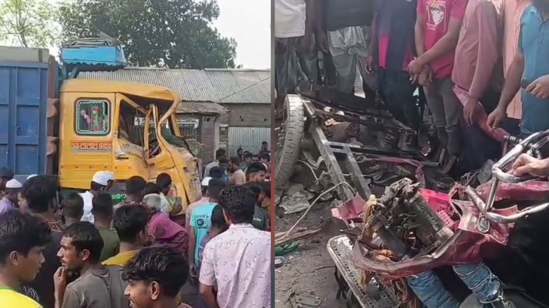 লালমনিরহাটে ট্রাকচাপায় অটোরিকশার ৩ যাত্রী নিহত, আহত ৫