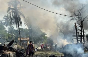 রাখাইনে জান্তা বাহিনীর বিমান হামলায় নিহত ৪৯, আহত ৫৮