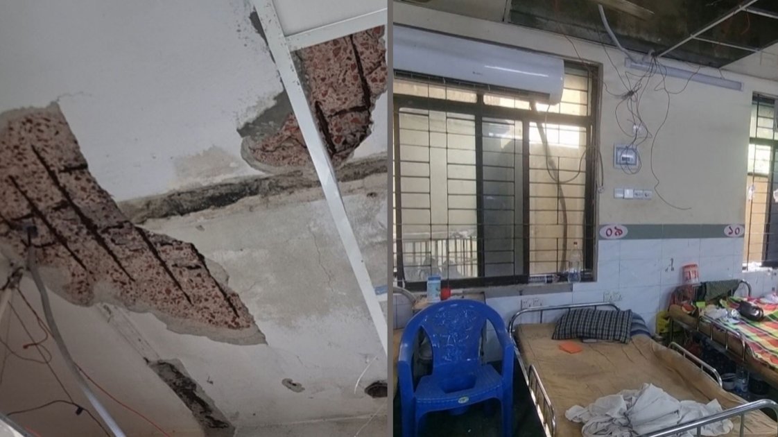 চাঁদপুর হাসপাতালে ছাদের পলেস্তারা খসে আহত ৩ রোগী
