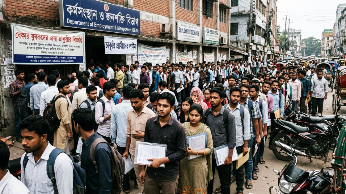 দেশে বিশ্ববিদ্যালয় ডিগ্রিধারীদের বেকারত্বের হার সাড়ে ১৩ শতাংশ
