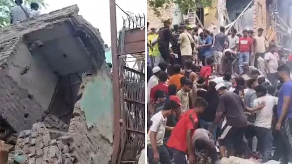 দিল্লিতে পাঁচতলা ভবন ধসে বহু হতাহতের আশঙ্কা