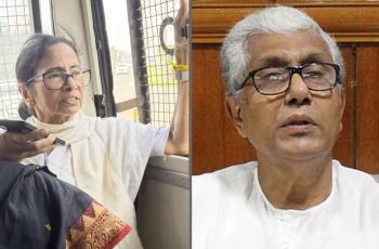 দিল্লিতে আটক মমতা ও মানিক, নির্বাচন কমিশনারের পদত্যাগের দাবি