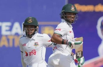 আবুধাবি টেস্টে বাংলাদেশ এগিয়ে, হাসান মাহমুদের হ্যাটট্রিক
