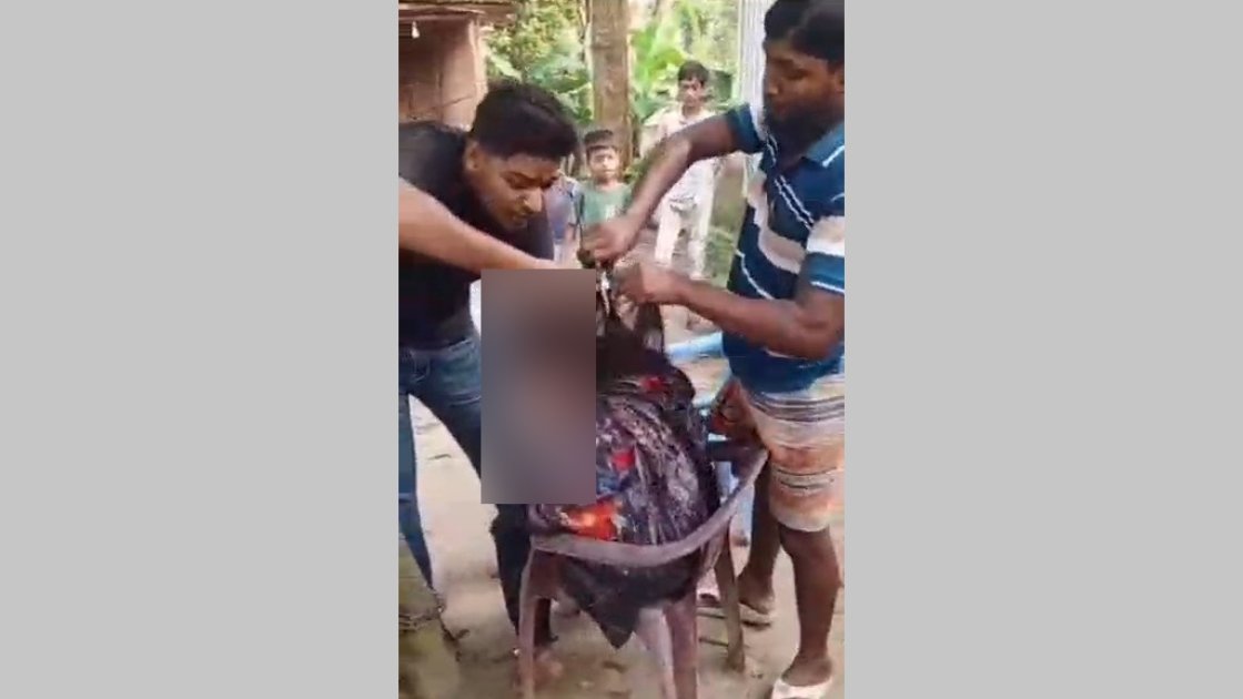 ফরিদপুরে পরকীয়ার অভিযোগে গৃহবধূর চুল কেটে দিল দুই যুবক