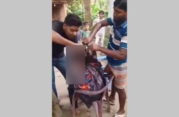 ফরিদপুরে পরকীয়ার অভিযোগে গৃহবধূর চুল কেটে দিল দুই যুবক