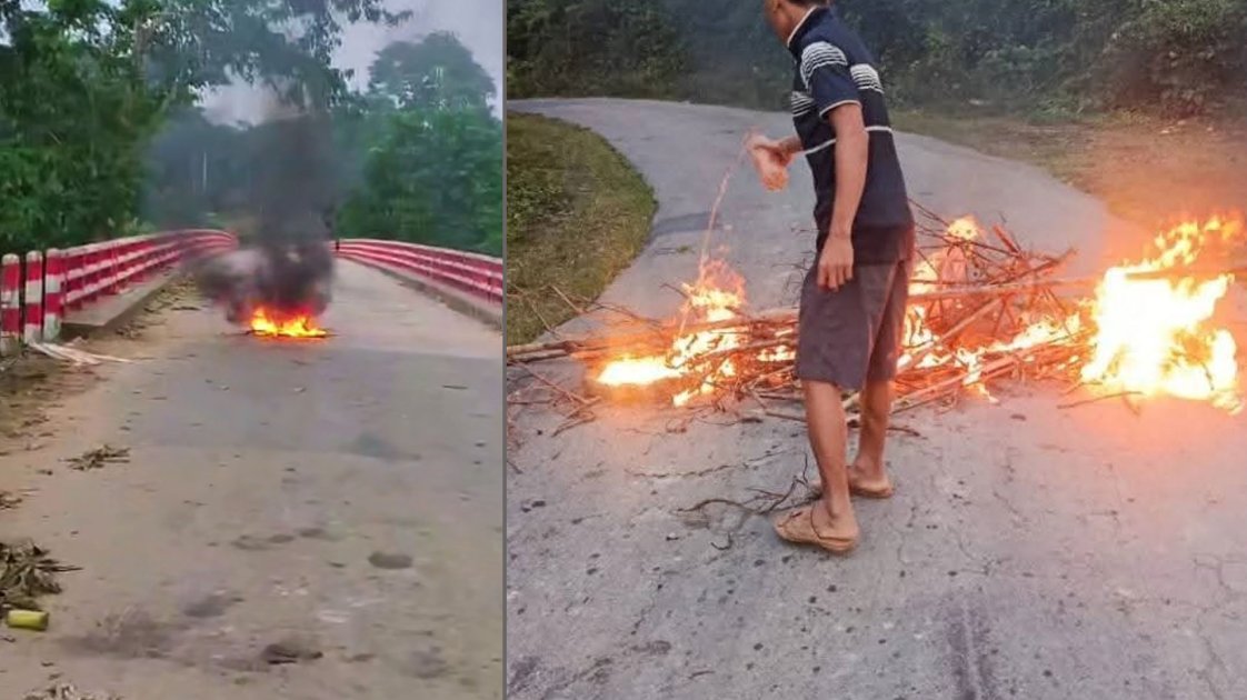 সাজেকে সড়ক অবরোধ, তিন দফা দাবি পূরণে ব্যর্থতা