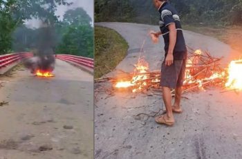 সাজেকে সড়ক অবরোধ, তিন দফা দাবি পূরণে ব্যর্থতা