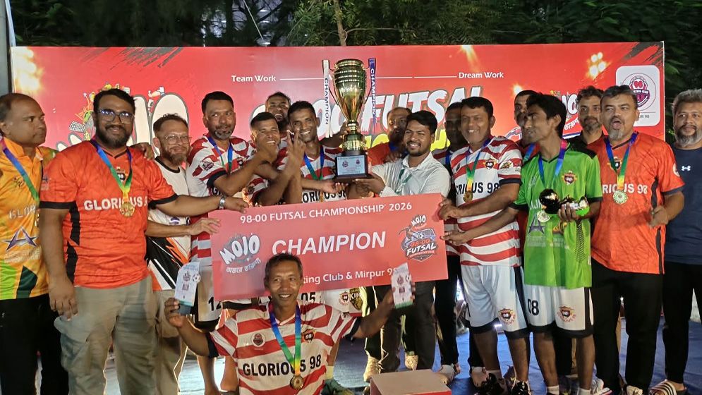 ফুটসাল চ্যাম্পিয়নশিপ-২০২৬ এ গ্লোরিয়াস চ্যাম্পিয়ন