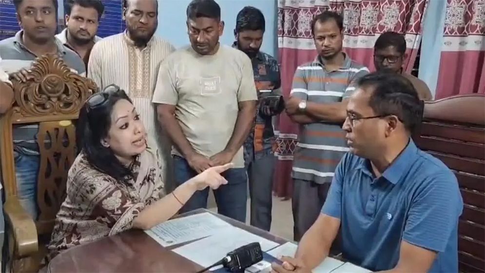 ব্রাহ্মণবাড়িয়ায় ওসির সঙ্গে এমপি রুমিনের বাদানুবাদ