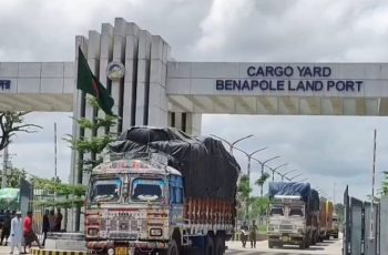 বেনাপোল বন্দরে ৯ দিন পর আমদানি-রপ্তানি শুরু