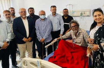 রিজভী বিএনপির সভাপতিকে দেখতে গেলেন ক্যান্সার আক্রান্ত এনাম সরকারকে