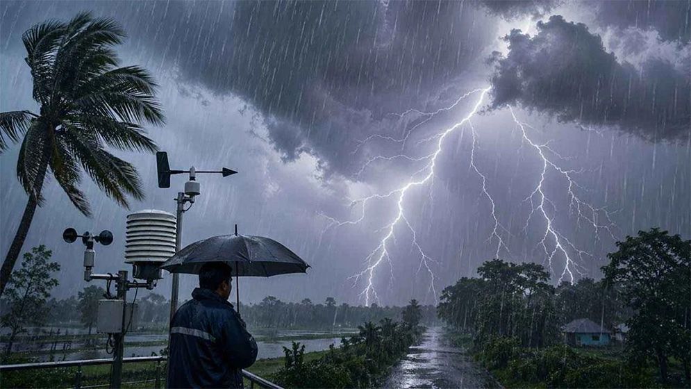 দেশের ৬ জেলায় বজ্রবৃষ্টির পূর্বাভাস, ঝড়ো হাওয়ার সতর্কতা