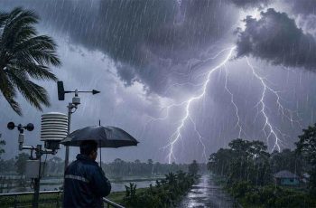 দেশের ৬ জেলায় বজ্রবৃষ্টির পূর্বাভাস, ঝড়ো হাওয়ার সতর্কতা