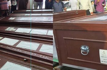 সৌদিতে অগ্নিকাণ্ডে নিহত ৭ বাংলাদেশির মরদেহ দেশে আনা হলো